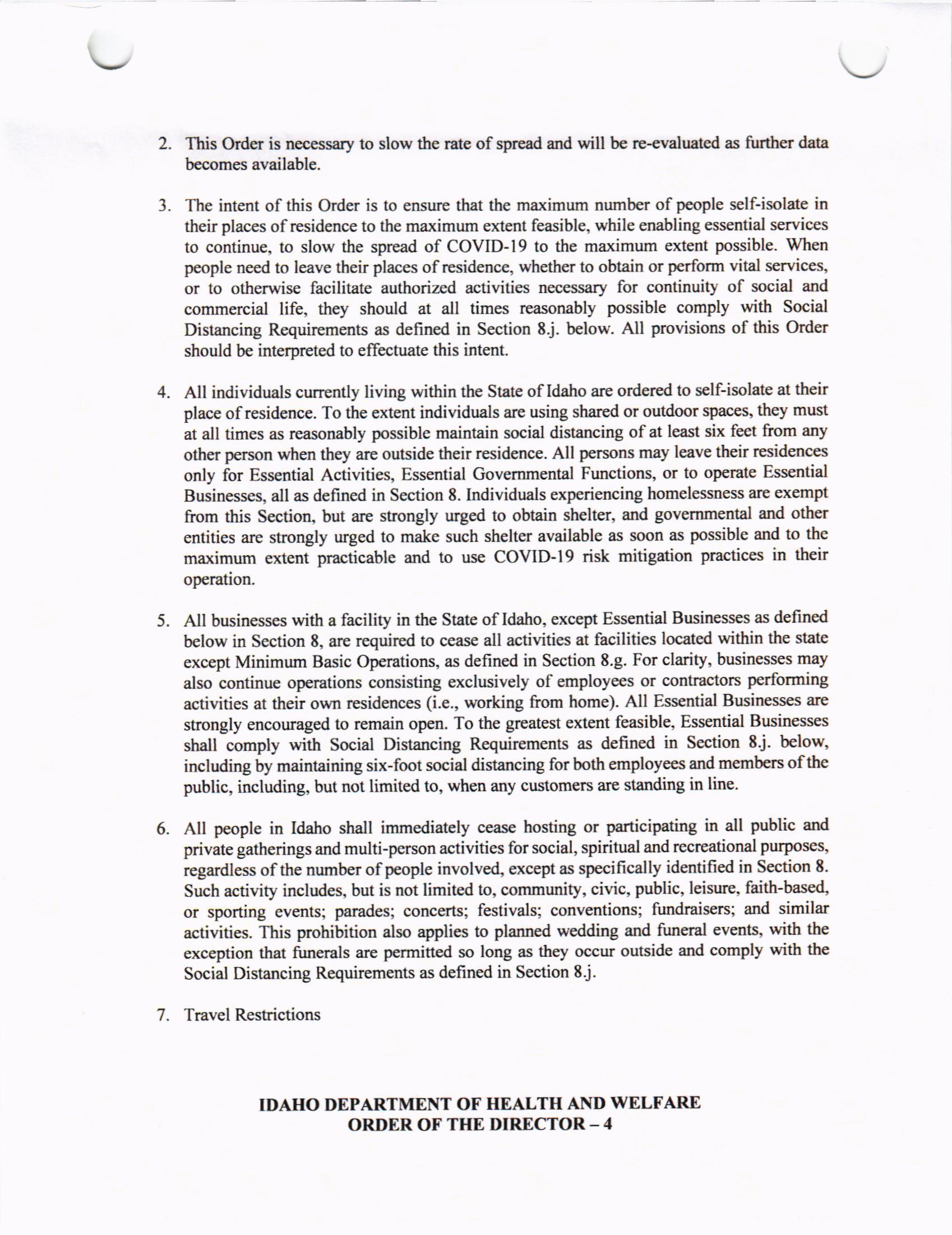 Order to Self Isolate004