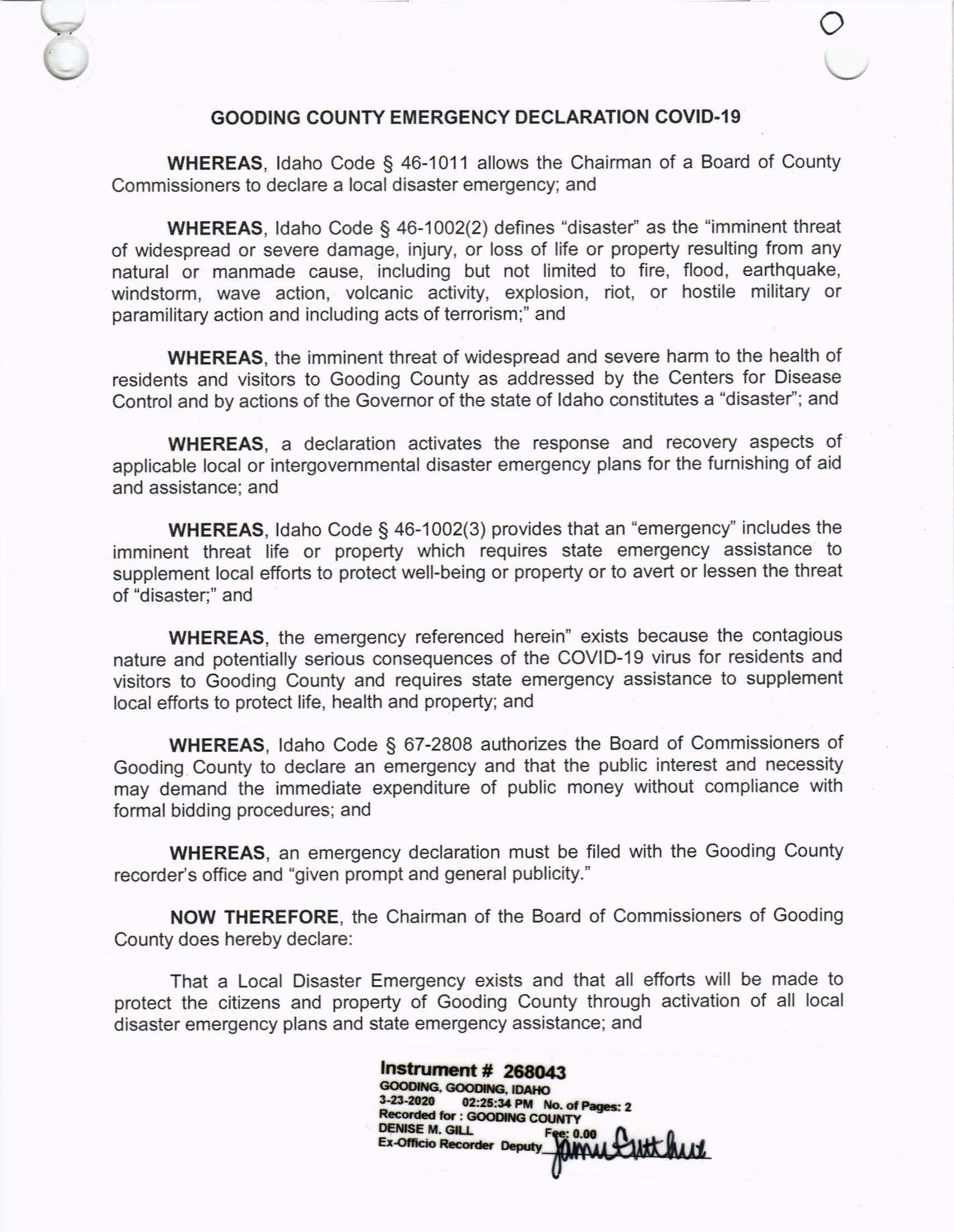 Emergency Declaration COVID-19 (1)